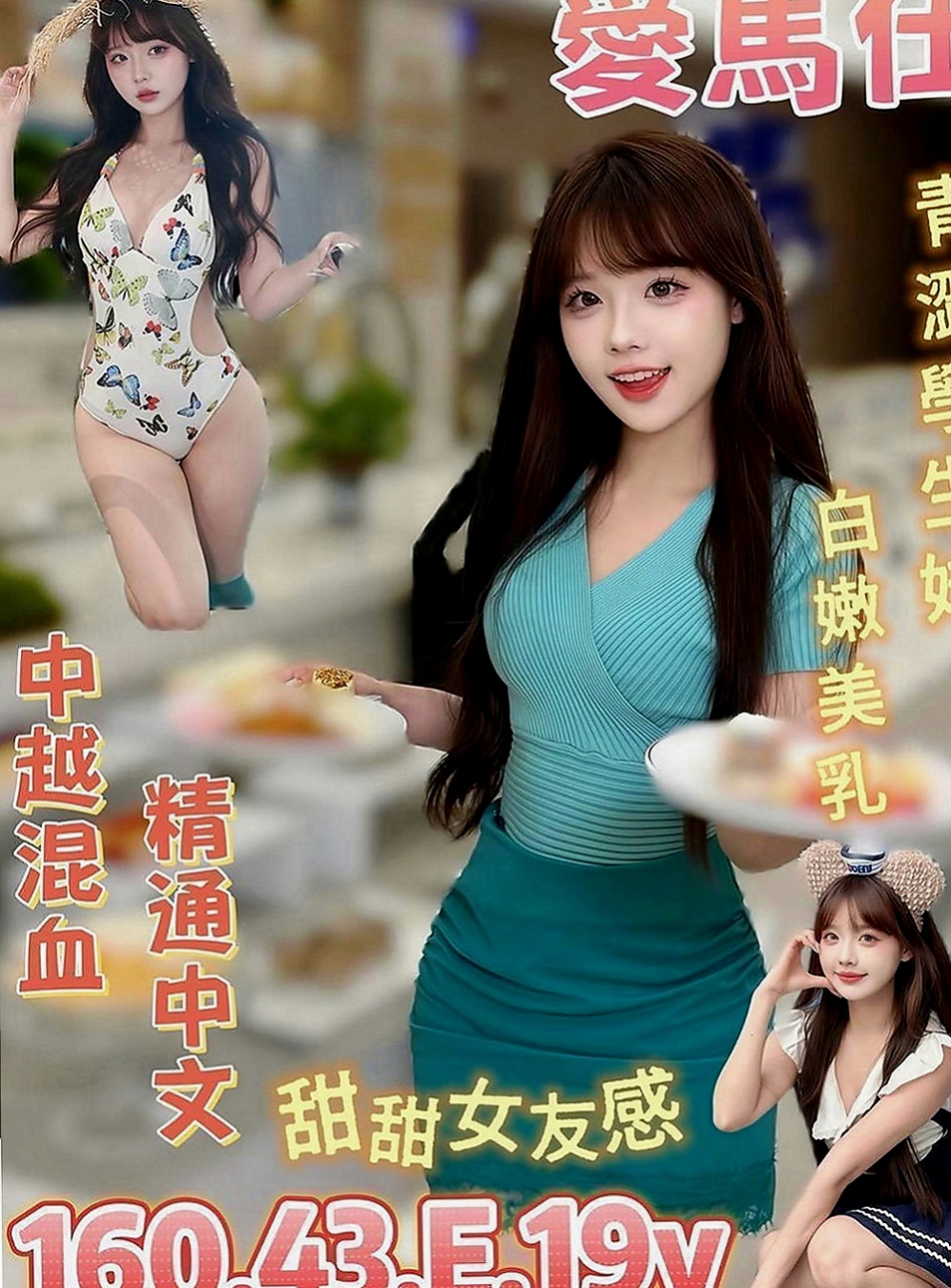 鳳山伴遊：伊娃 |專櫃風騷女|170cm|53kg|C罩杯|23歲|特點： 可愛 清純小正妹、有女朋友感覺哦  被約過的客人稱為暗黑小蘿莉的小雅報班啦~